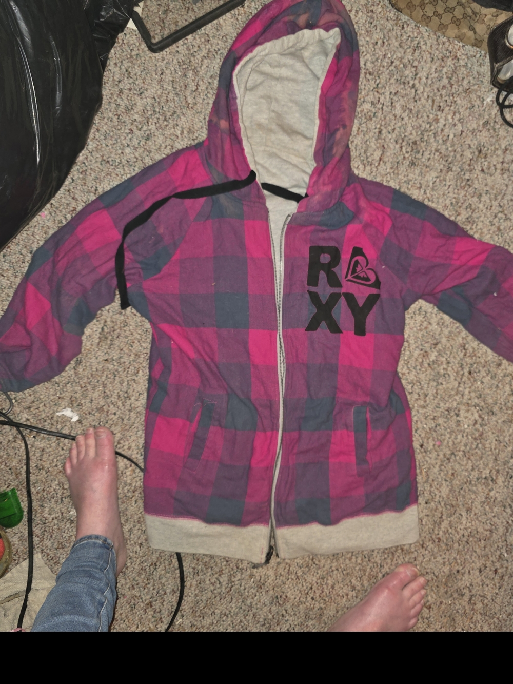 Vintage Roxy Reversible Zip Up Jacket - Picture 7 of 8